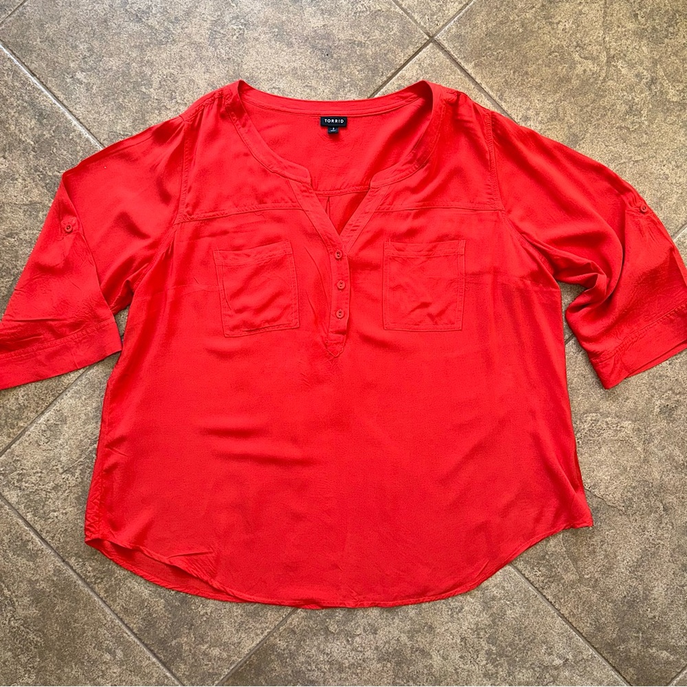 Like New- Torrid - Pullover 3/4 Sleeve Tunic